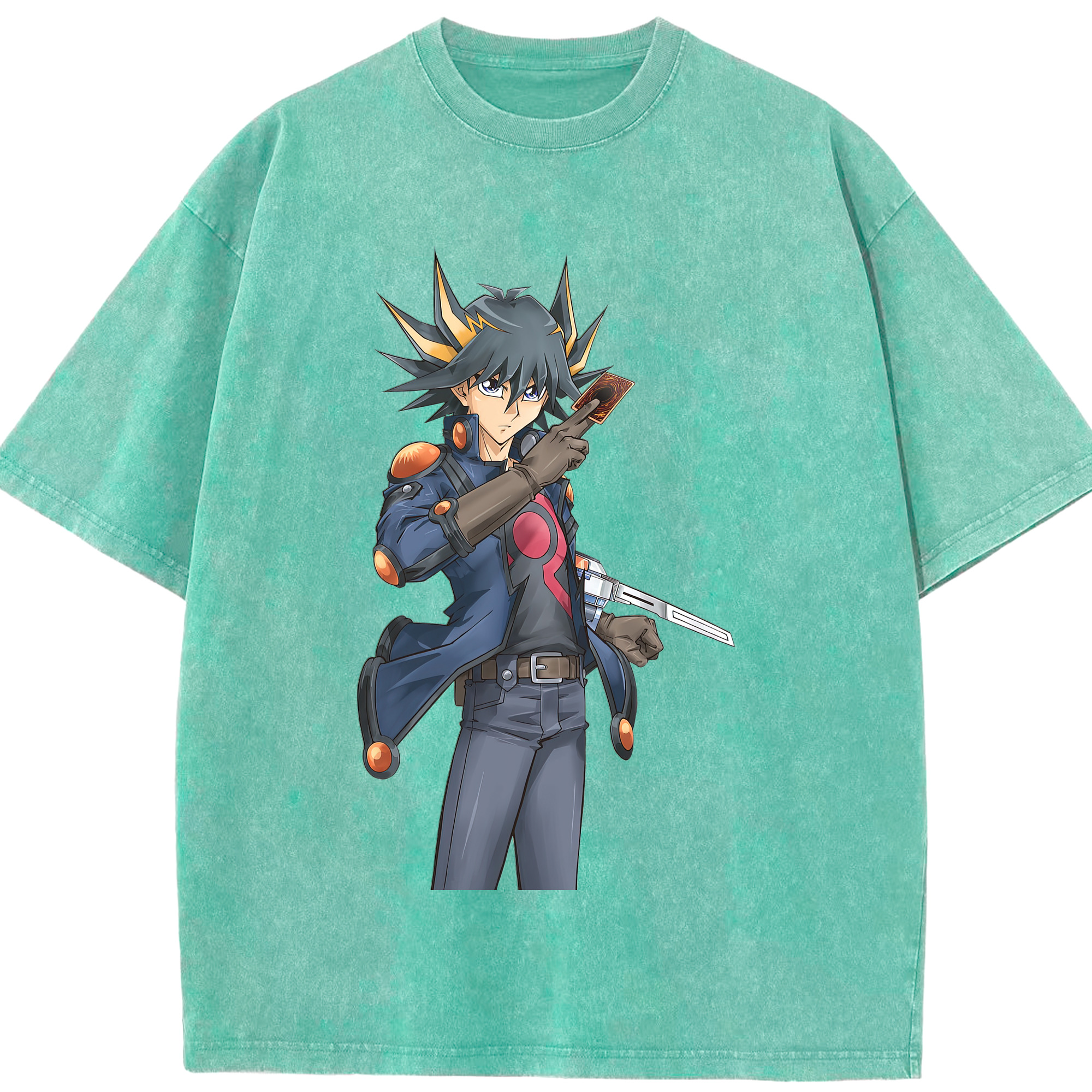 （画像用） 遊☆戯☆王 Yu-Gi-Oh! 綿100% ヴィンテージ風 半袖Tシャツ（フロントプリント）